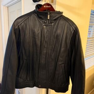 Wilsons Leather Dark Bomber Jacket